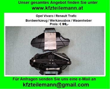 Bordwerkzeug / Werkzeugbox Opel Vivaro / Renault Trafic -Bj.2014